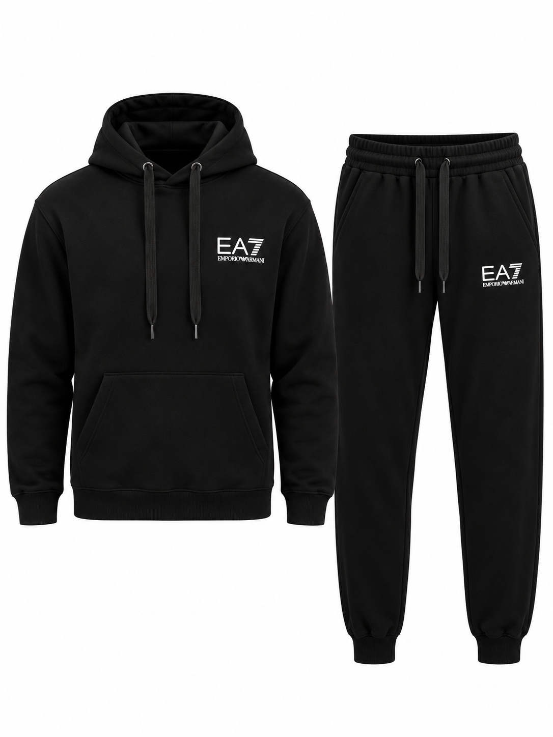 EA7 - Black - Traksuit - Fleece - Hoodie - Image 2