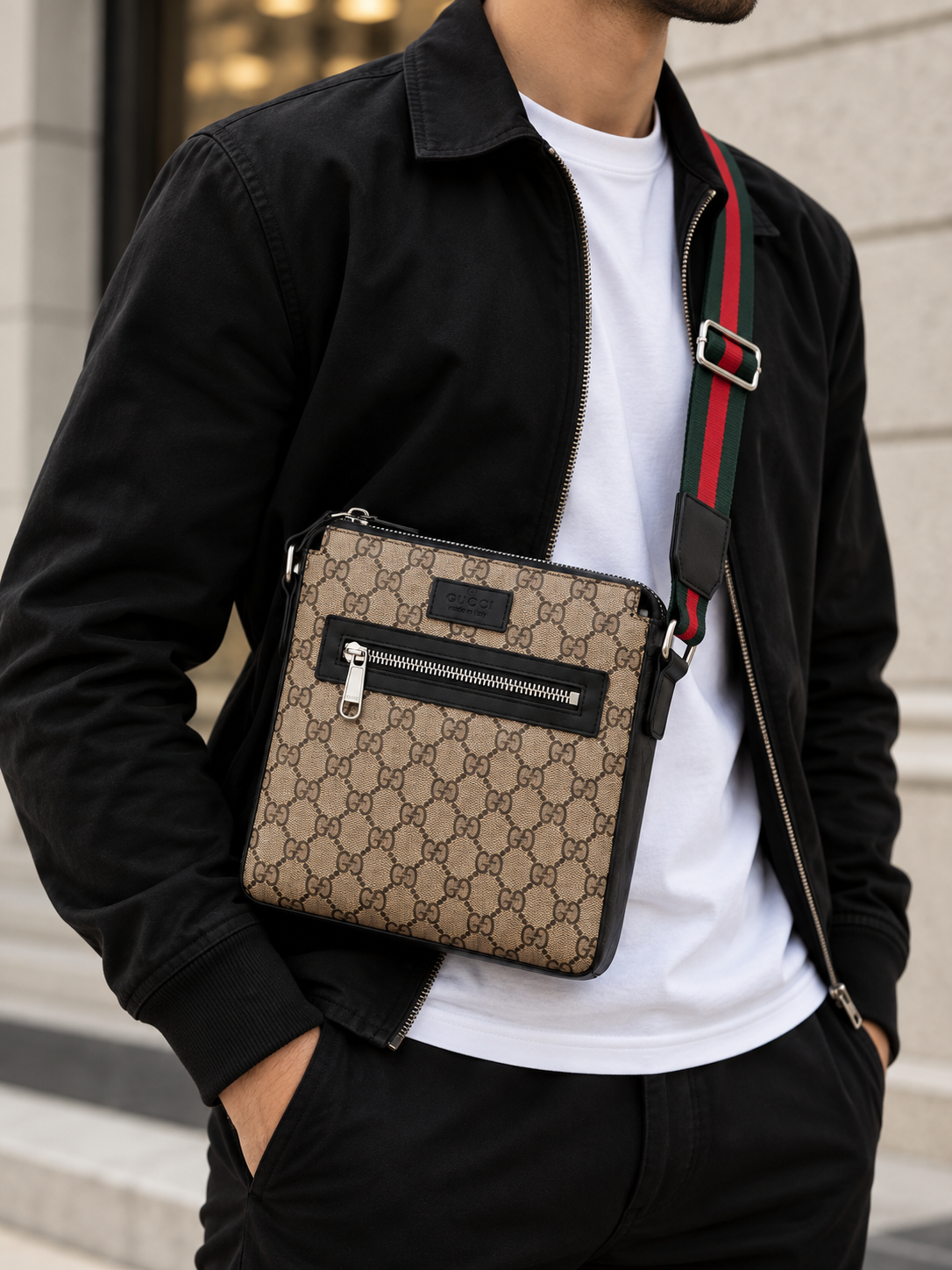 Gucci - Καφέ - Τσαντάκι - Δερμάτινο - Image 3