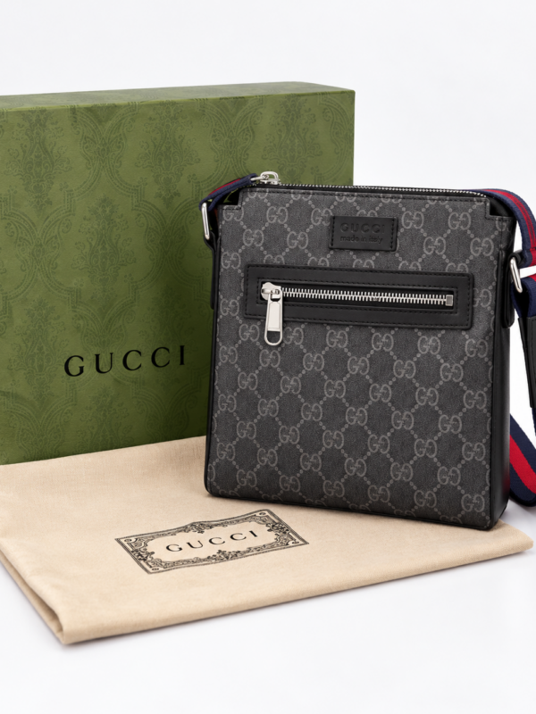 Gucci - Grey/Black - Τσαντάκι - Δερμάτινο