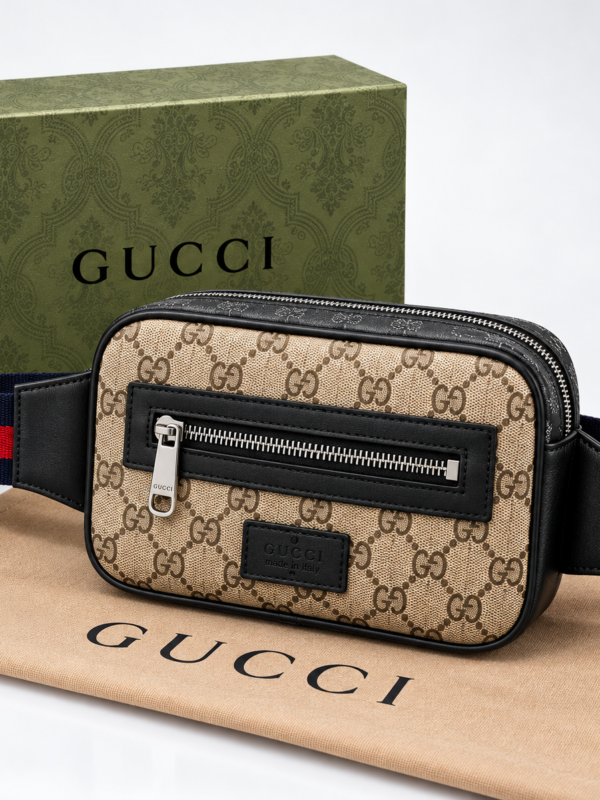 Gucci - Καφέ - Τσαντάκι Μέσης - Δερμάτινο