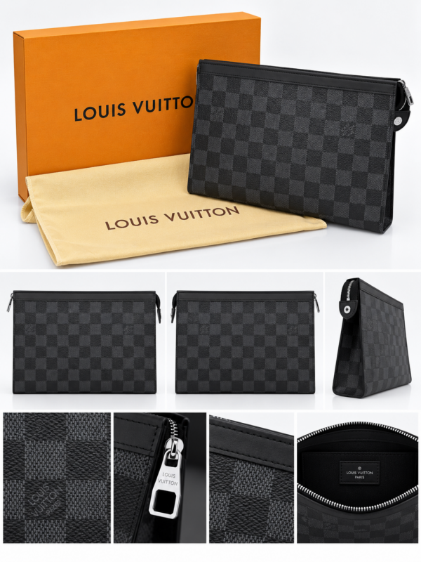 LV - Black/Damier - HandBag - Δερμάτινο