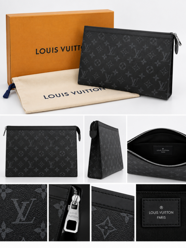 LV - Grey/Monogram - HandBag - Δερμάτινο
